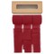 Wrapables Fringe Chiffon Ribbons, 1.5 Inch x 7 Yd Frayed Edges Chiffon Ribbons for Wedding Invitations, Bridal Bouquet, Gift Wrapping, DIY Arts & Crafts (Set of 3), Burgundy